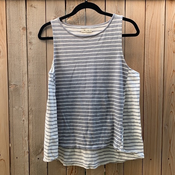 Madewell Forward-Seam Tank Top in Stripe size large - Picture 3 of 7